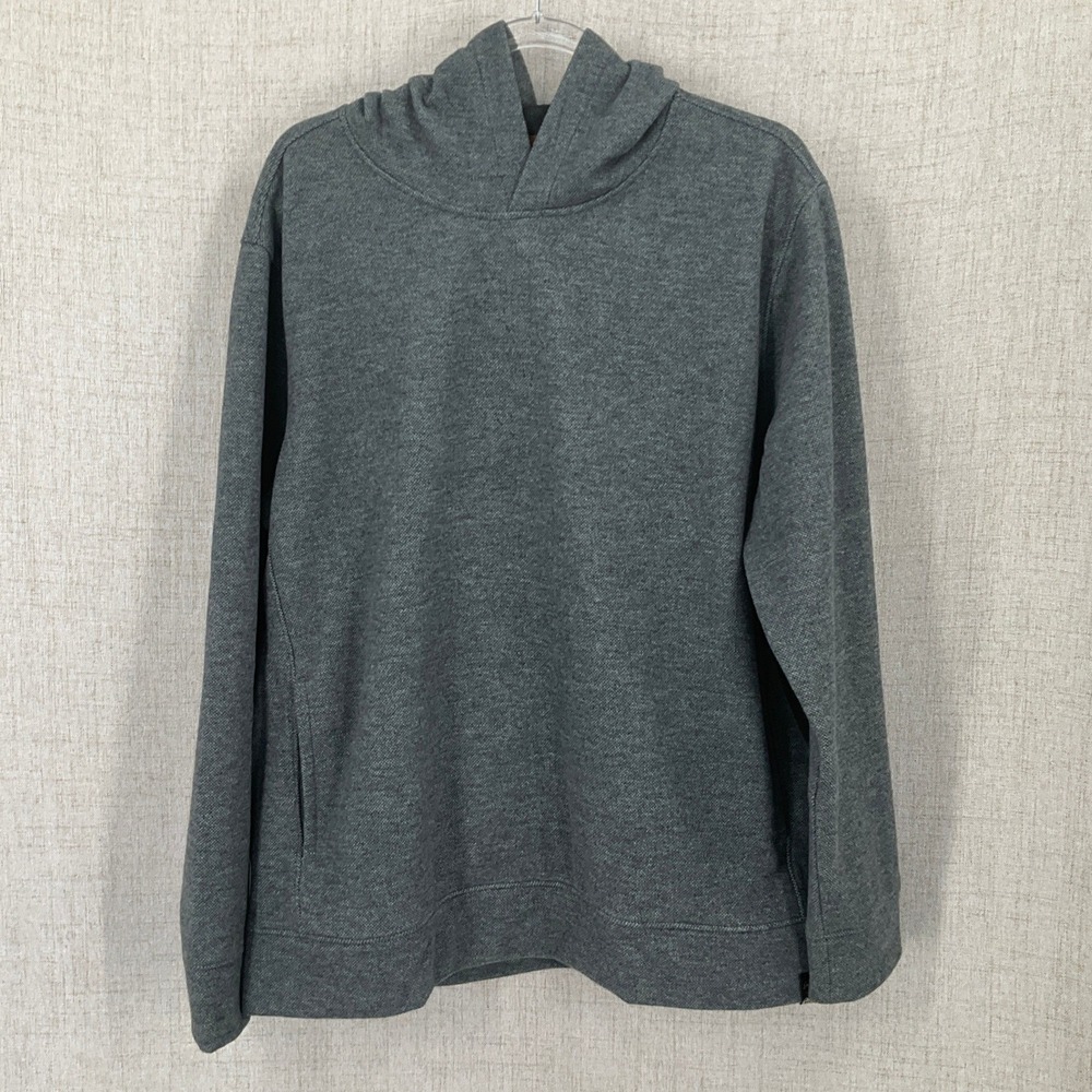 Jachs New York Hoodie Mens Large Gray Wool Blend Pullover Classic Minimalist